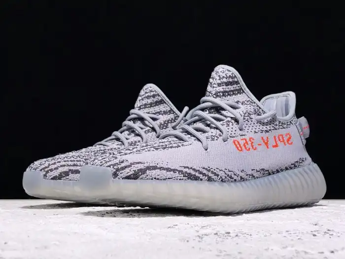 1:1 HYPE Adidas Yeezy Boost 350 V2 Beluga 2.0 Grey Bold Orange AH2203 0127