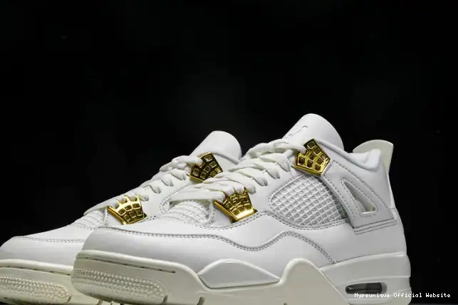 1:1 HYPE Retro 4 Jordan Gold AQ9129-170 Metallic 0223