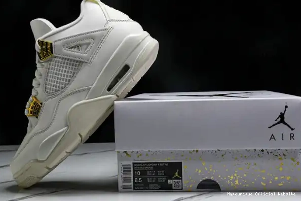 Best reps HYPE AQ9129-170 Jordan 4 Gold Metallic Retro 0212