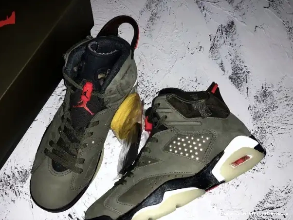 Best reps HYPE 6 Olive Air Jordan Medium Travis CN1084-200 Scott x 0222