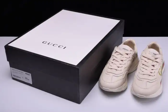 Best reps HYPE GUCC LOGO RHYTON VINTAGE TRAINER SNEAKER 500877 DRW00 9522 0205