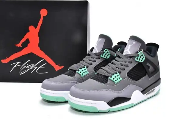 Cheap reps HYPE Retro Air Glow Jordan 4 Green 308497-033 0210