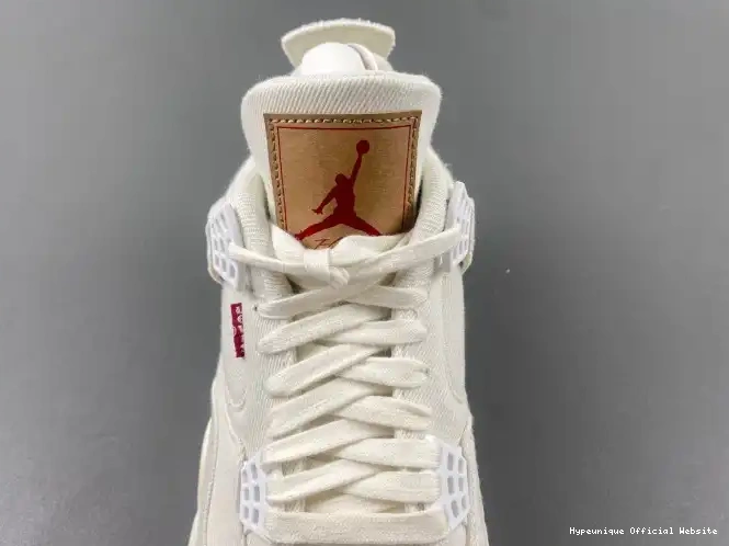 Rep HYPE Air Levi's 4 'White' Jordan x AO2571-100 0218