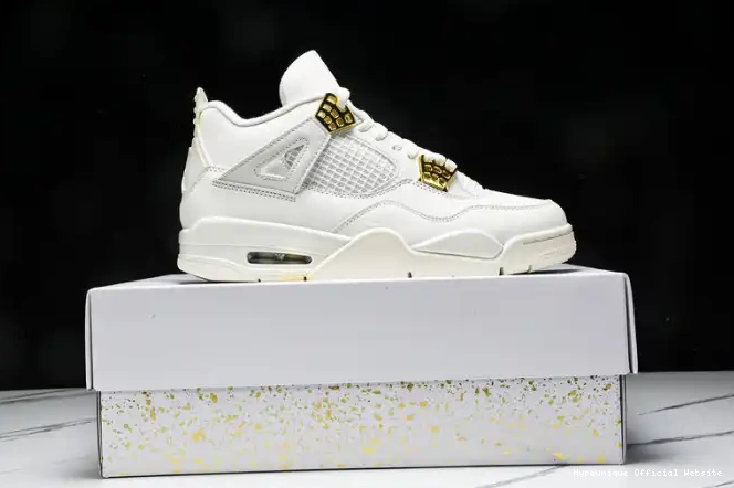 Cheap reps HYPE AQ9129-170 Jordan Metallic Retro 4 Gold 0218