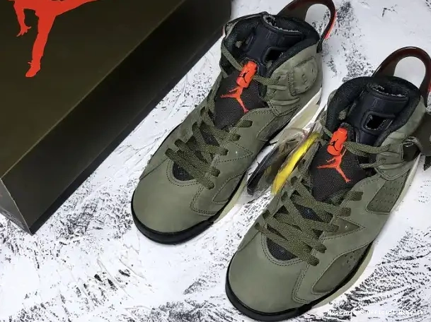 Reps HYPE 6 Air Olive Jordan x Medium Travis CN1084-200 Scott 0221