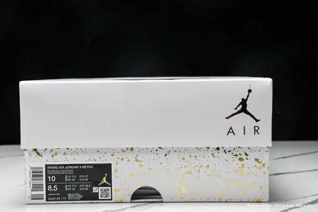 Replica HYPE Gold Metallic 4 AQ9129-170 Retro Jordan 0219