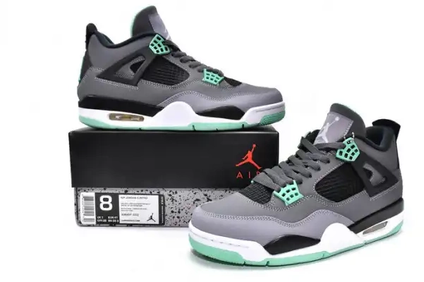 Cheap reps HYPE Retro Air Glow Jordan 4 Green 308497-033 0210