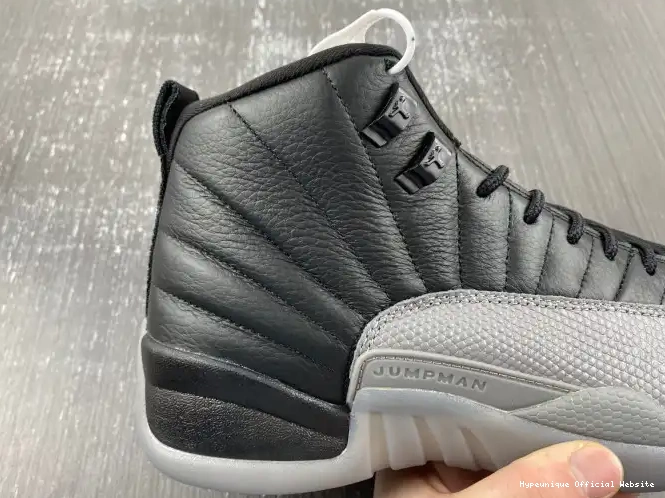 1:1 HYPE Black CT8013-019 Jordan 12 Wolf Grey Air 0210