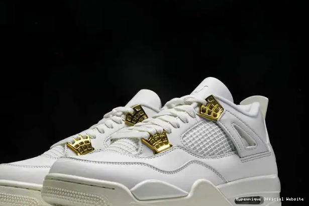 Cheap reps HYPE AQ9129-170 Jordan Metallic Retro 4 Gold 0218