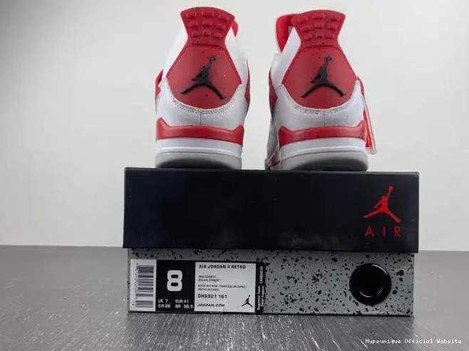 1:1 HYPE DH6927-161 Cement 4 Jordan Air Red 0213