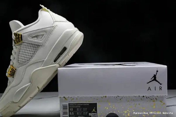 Cheap reps HYPE AQ9129-170 Jordan Metallic Retro 4 Gold 0218