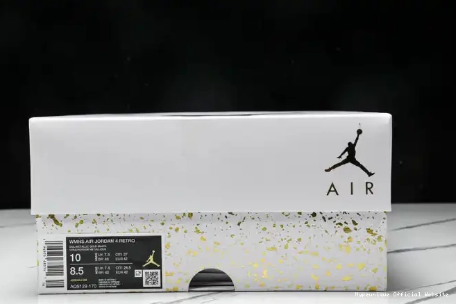 Best reps HYPE AQ9129-170 Jordan 4 Gold Metallic Retro 0212