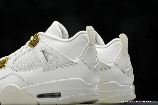 1:1 HYPE Retro 4 Jordan Gold AQ9129-170 Metallic 0223