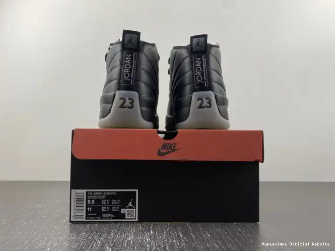 1:1 HYPE Black CT8013-019 Jordan 12 Wolf Grey Air 0210