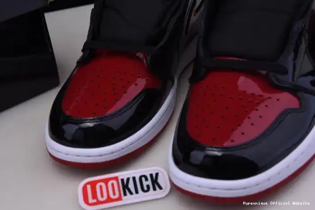 Rep HYPE OG High Jordan 1 Bred 555088-063 Patent Air 0220