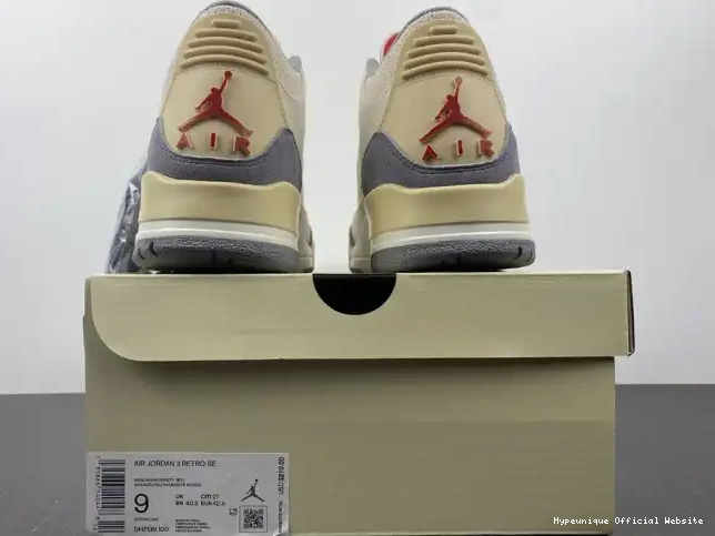 Replica HYPE Retro Jordan DH7139-100 3 Muslin Air 0223