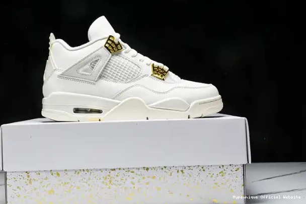 1:1 HYPE Retro 4 Jordan Gold AQ9129-170 Metallic 0223