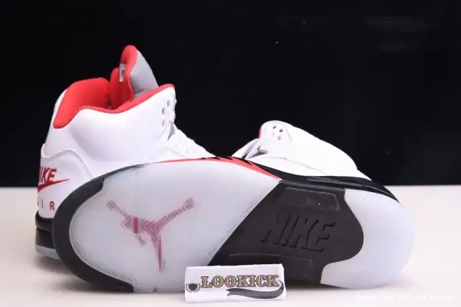 Replica HYPE 5 Jordan Fire Silver Retro DA1911-102 Air Red Tongue (2020) 0219