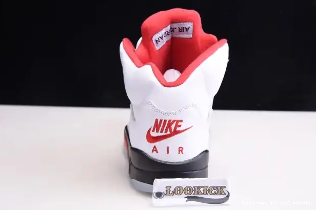 Replica HYPE 5 Jordan Fire Silver Retro DA1911-102 Air Red Tongue (2020) 0219