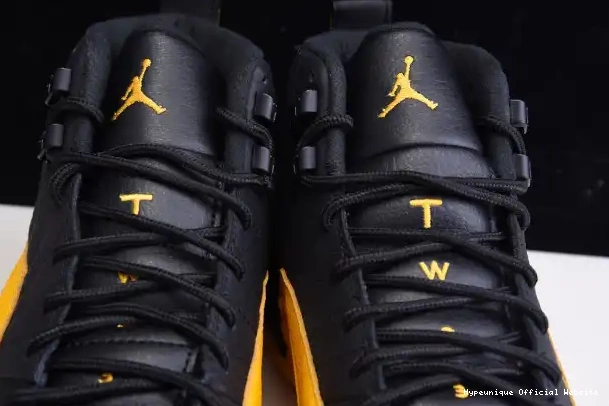 HYPE Air Retro Black 12 Jordan 130690-070 Gold University 0319