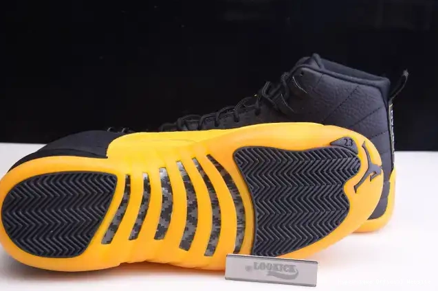 HYPE Air Retro Black 12 Jordan 130690-070 Gold University 0319
