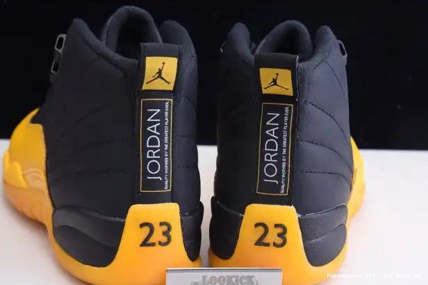 HYPE Air Retro Black 12 Jordan 130690-070 Gold University 0319
